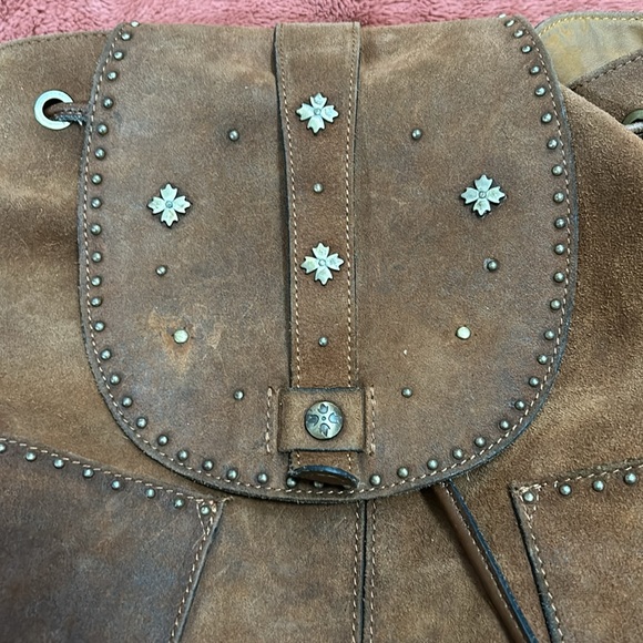 PATRICIA NASH Burnished Suede Leather Vasto Backpack - Picture 7 of 11